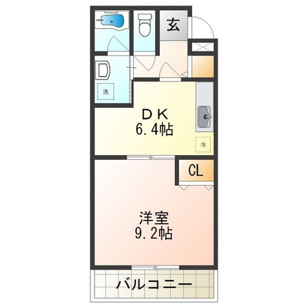 尾崎駅 徒歩13分 2階の物件間取画像